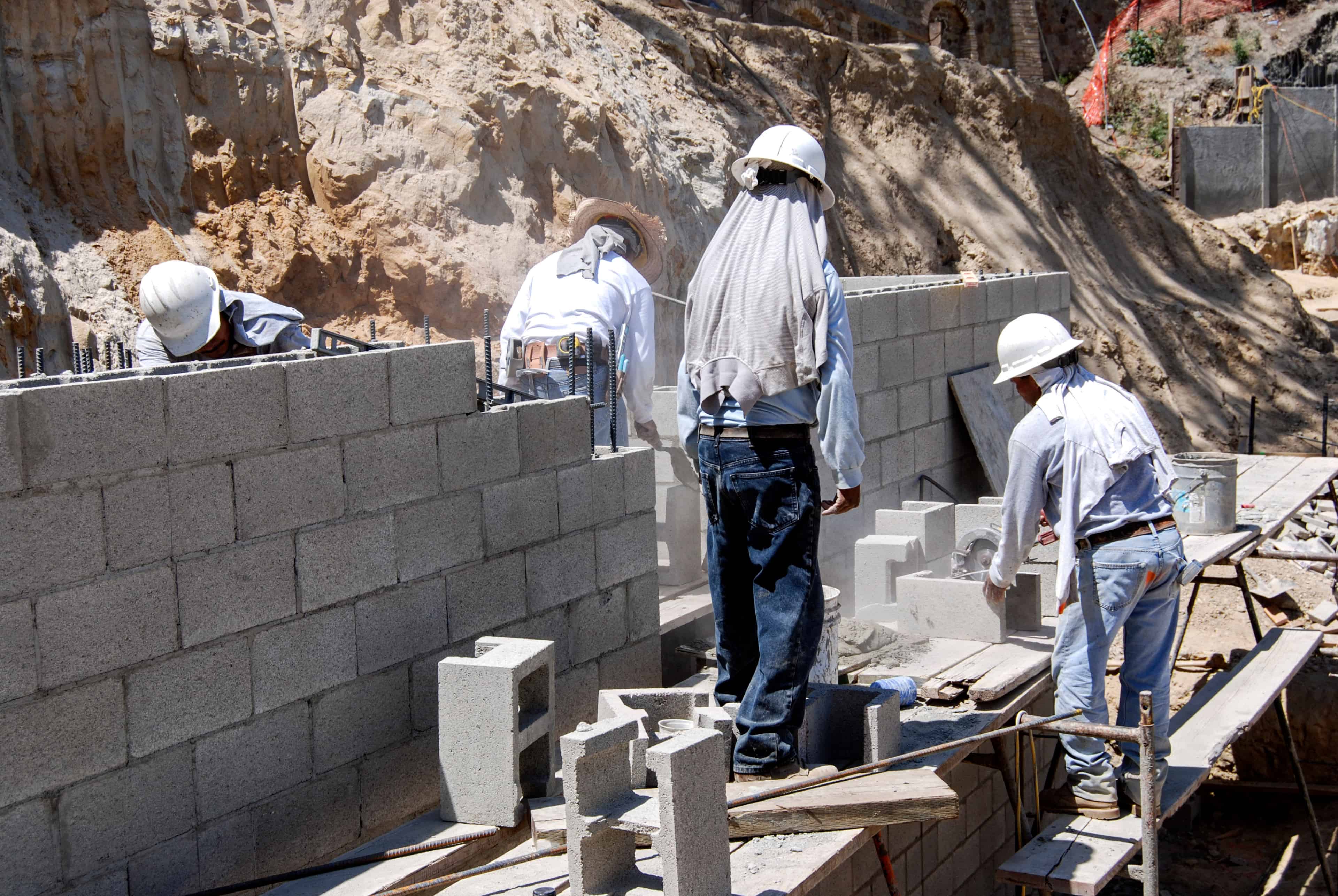 Retaining Wall Installation image
